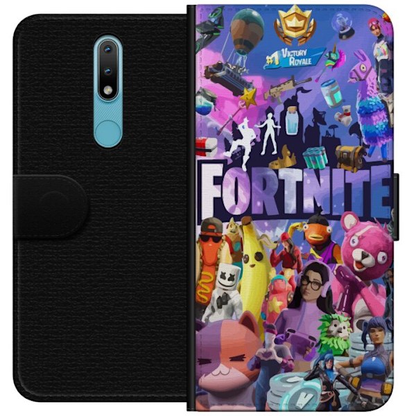 Nokia 2.4 Lommeboketui Fortnite Skins Emotes Battle Royale Kar