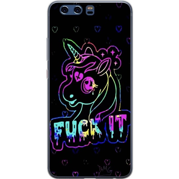 Huawei P10 Gennemsigtig cover Fuck it Unicorn