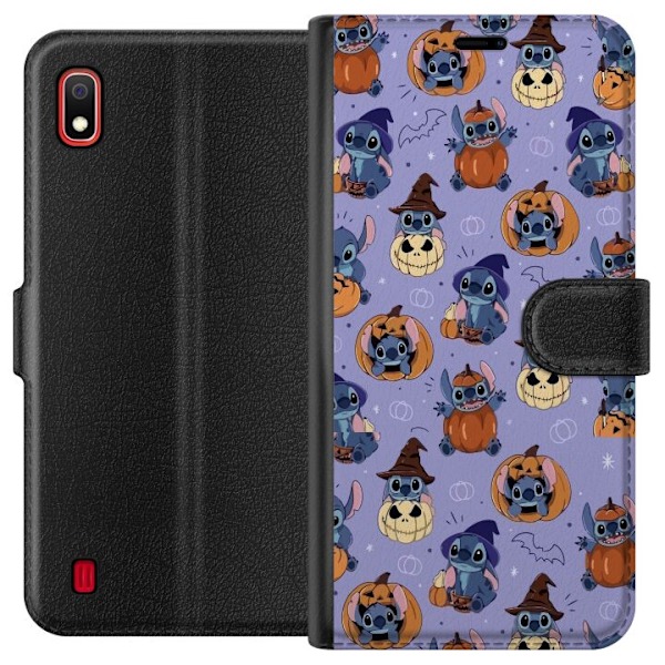 Samsung Galaxy A10 Tegnebogsetui Stitch halloween