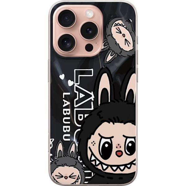 Apple iPhone 16 Pro Läpinäkyvä kuori <nl>Labubu Black Energ