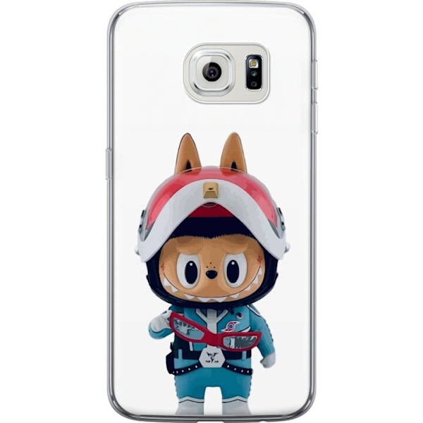 Samsung Galaxy S6 edge Läpinäkyvä kuori How2work Labubu hirviöt x Ultraman Blue -hahmo