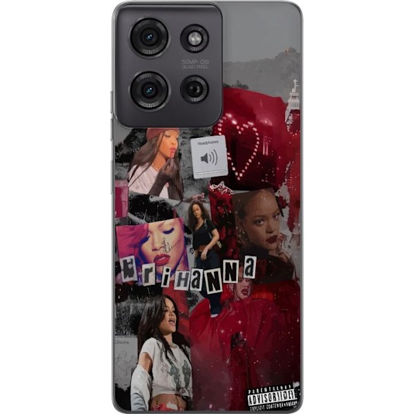 Motorola Moto G75 Genomskinligt Skal Rihanna – Iconic Fashio