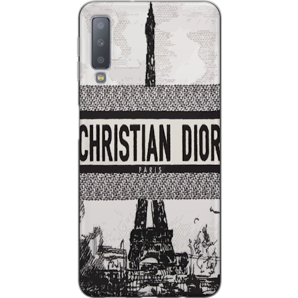 Samsung Galaxy A7 (2018) Genomskinligt Skal Christian Dior