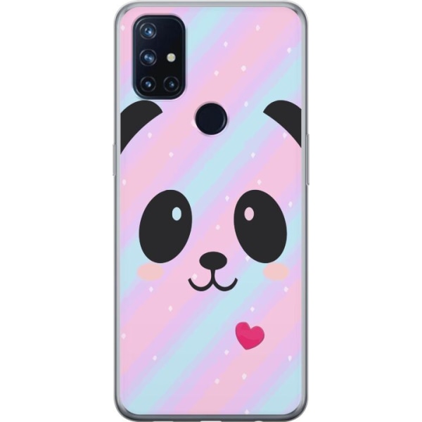 OnePlus Nord N10 5G Läpinäkyvä kuori Sateenkaari Panda