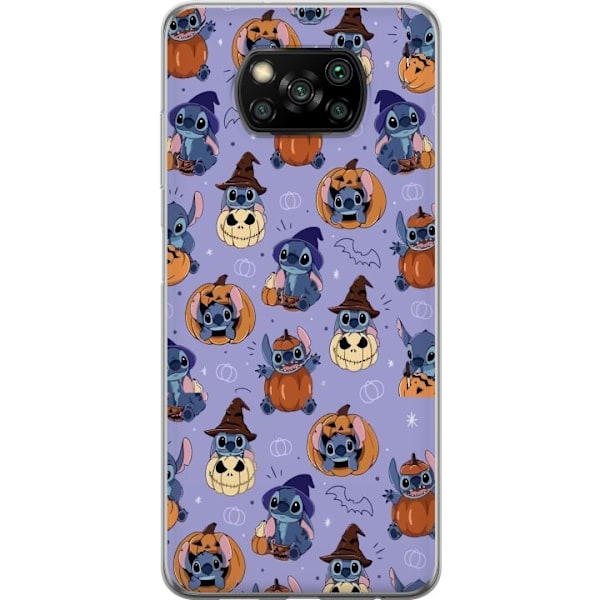 Xiaomi Poco X3 NFC Gjennomsiktig deksel Stitch halloween