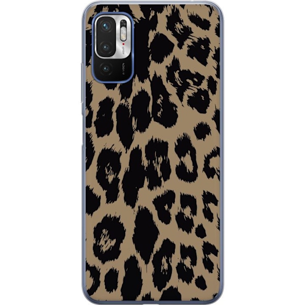 Xiaomi Redmi Note 10 5G Gennemsigtig cover Leopard