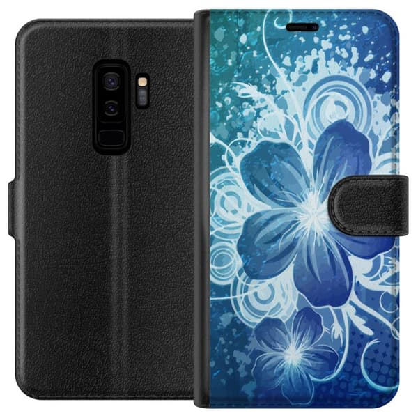 Kompatibelt Plånboksfodral till Samsung Galaxy S9+ Blomma