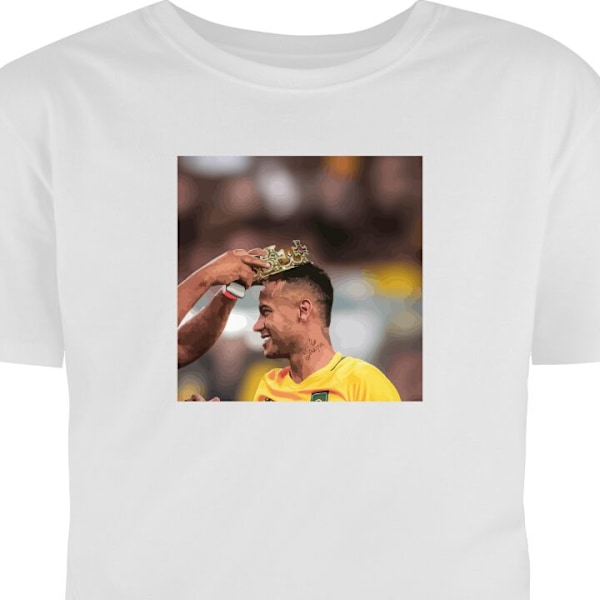 Børne T-shirt | Behagelig T-shirt til Børn Neymar hvid 2-3 År