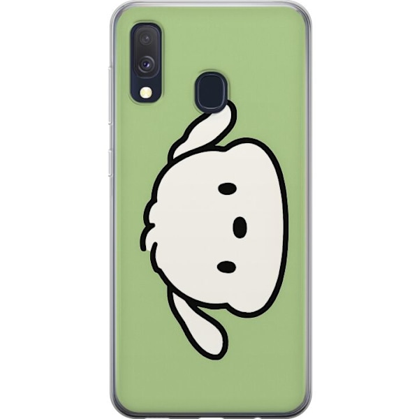 Samsung Galaxy A40 Gennemsigtig cover Snoopy Flip