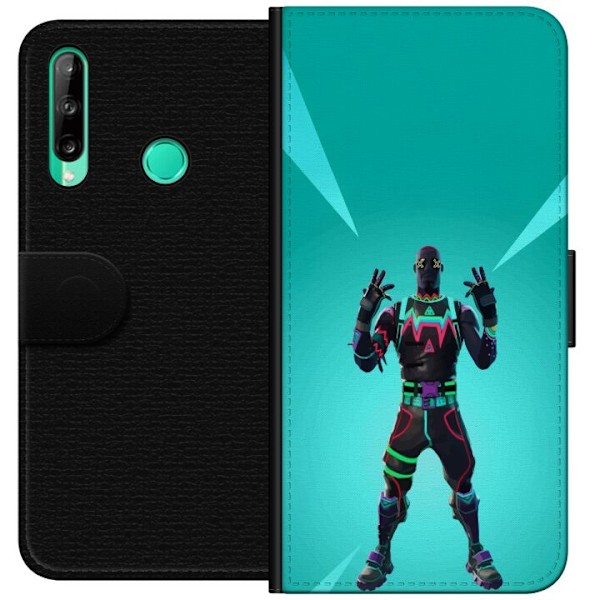 Huawei P40 lite E Tegnebogsetui sort ridder fortnite
