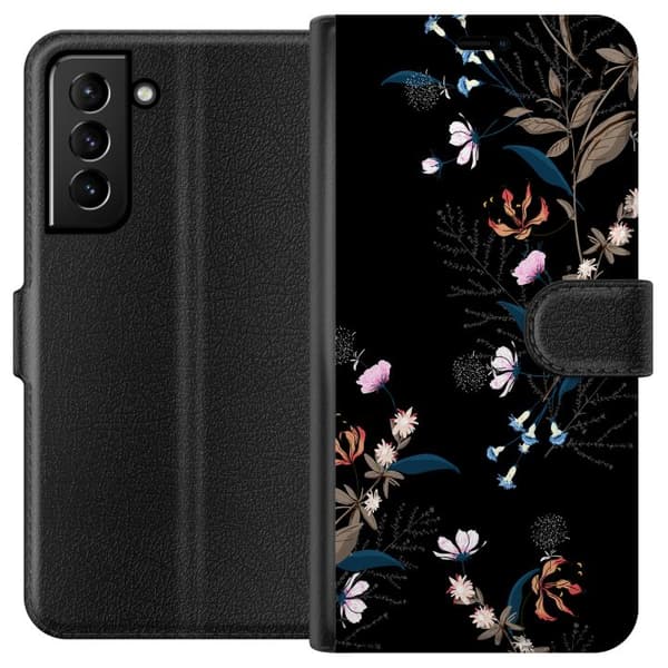 Kompatibelt Plånboksfodral till Samsung Galaxy S21+ 5G Blommor