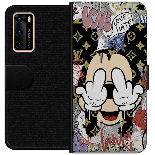 Huawei P40 Plånboksfodral Mickey Mouse