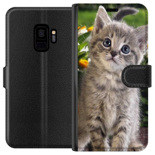 Samsung Galaxy S9 Lompakkokotelo Kissa