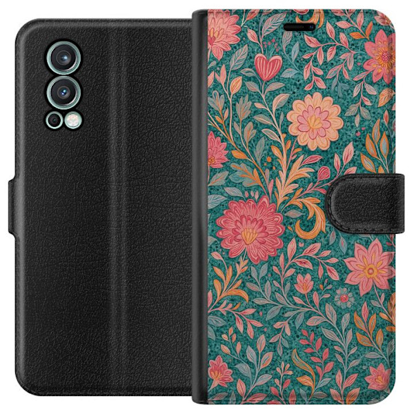 OnePlus Nord 2 5G Tegnebogsetui Floral Dream