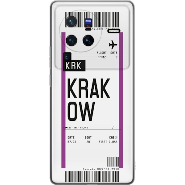 vivo X80 Pro Gennemsigtig cover Krakow