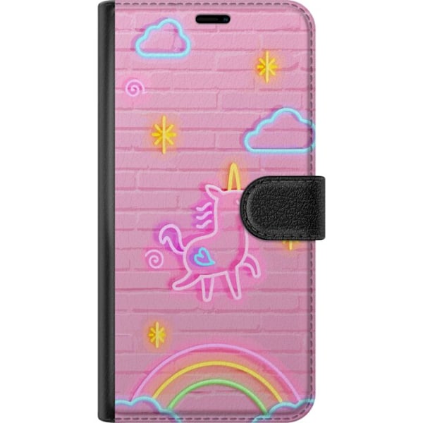 OnePlus 6 Lompakkokotelo Neon Unicorno