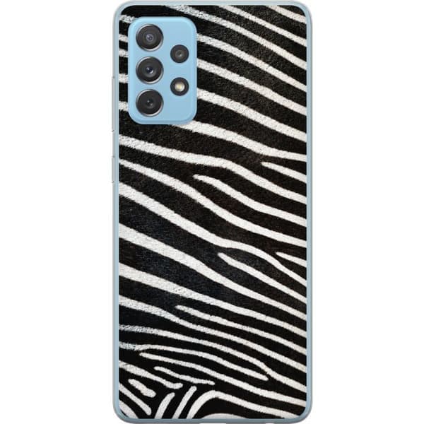 Kompatibel Mobilcover til Samsung Galaxy A72 5G Sort-hvid zebra sort