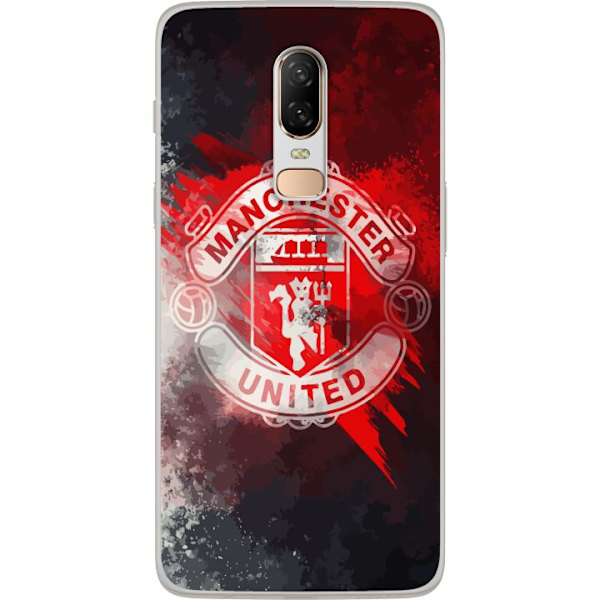 OnePlus 6 Läpinäkyvä kuori Manchester United