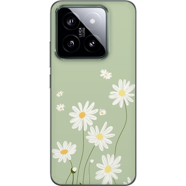 Xiaomi 14 Genomskinligt Skal Prästkragar – blommigt mönster i svensk sommarstil