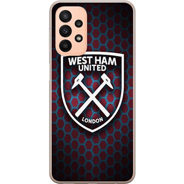 Samsung Galaxy A23 Gennemsigtig cover West Ham