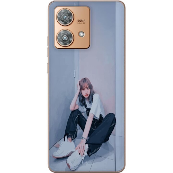 Motorola Edge 40 Neo Läpinäkyvä kuori Lisa from Blackpink – K-pop Style Icon