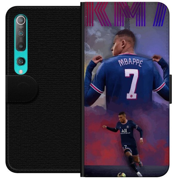 Xiaomi Mi 10 5G Tegnebogsetui MAP Fodbold Design Grafisk Mønster Moderne Sportsmotiv Trend Fodbold Populær Grafisk Stil Motiv