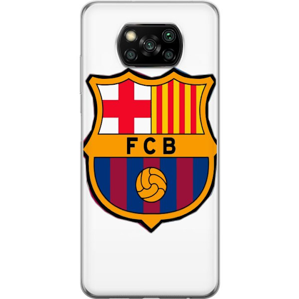 Xiaomi Poco X3 NFC Läpinäkyvä kuori FC Barcelona Emblem Jalkapallo Katalonia Sininen Punainen Seuran Logo Ylpeys La Liga Fanit Ikoninen Kuva