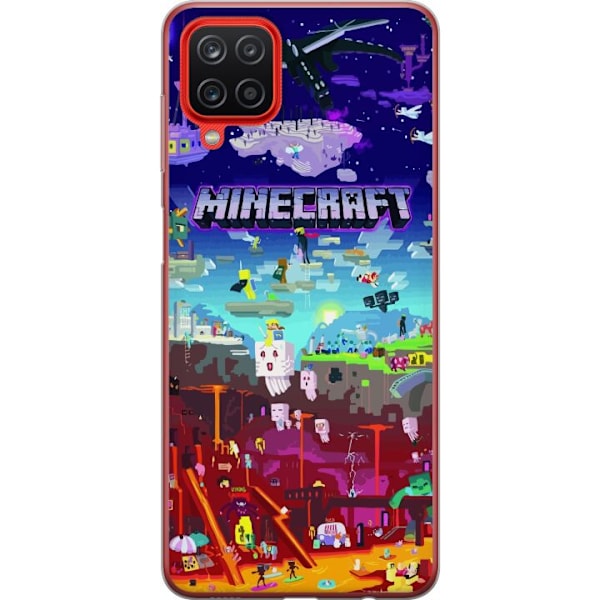 Samsung Galaxy A12 Läpinäkyvä kuori Minecraft