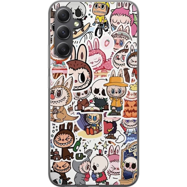 Samsung Galaxy S23 FE Läpinäkyvä kuori Labubu All-Stars –