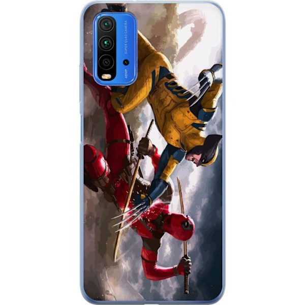 Xiaomi Redmi 9T Genomskinligt Skal Wolverine Deadpool