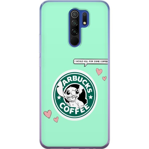 Xiaomi Redmi 9 Gennemsigtig cover Stitch Kaffe