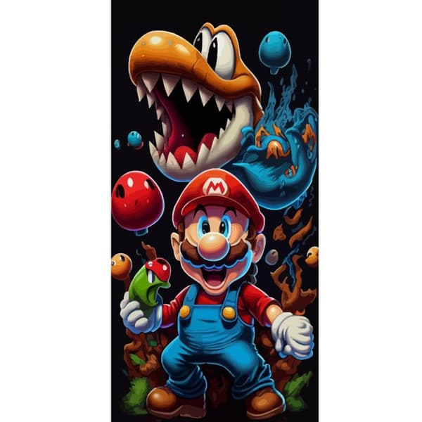 Kompatibelt Lommeboketui til Apple iPhone 13 Pro Super Mario