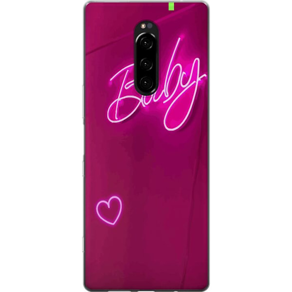 Sony Xperia 1 Gennemsigtig cover Baby Hjerte