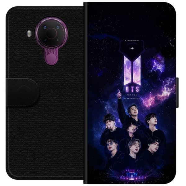Kompatibelt Plånboksfodral till Nokia 5.4 BTS lila