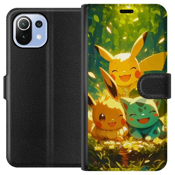 Xiaomi Mi 11 Lite Lompakkokotelo Pixelmonster pelityyli - vär