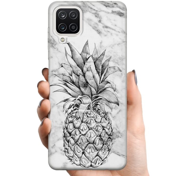 Samsung Galaxy A12 TPU Mobilskal Ananas
