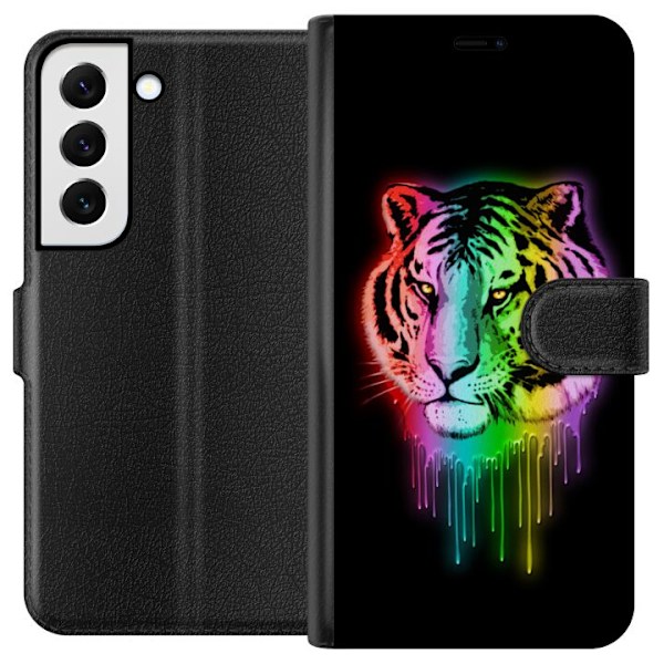 Samsung Galaxy S22 5G Plånboksfodral Neon Tiger