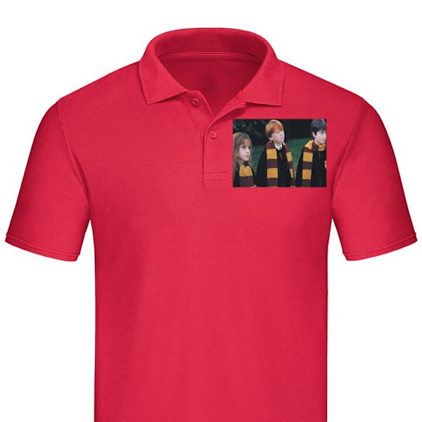 Poloshirt til Voksen | Elegant Poloshirt Harry Potter Rød Stor