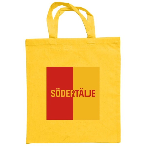 Mulepose | Holdbar Indkøbstaske i Stof Södertälje – fodbold Gul one size
