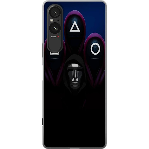 Sony Xperia 5 V Genomskinligt Skal Squid Game Säsong 3 Nya Ikoner Populär Serie TV Motiv Asiatisk Drama Trend Ikoniskt Grafisk Design