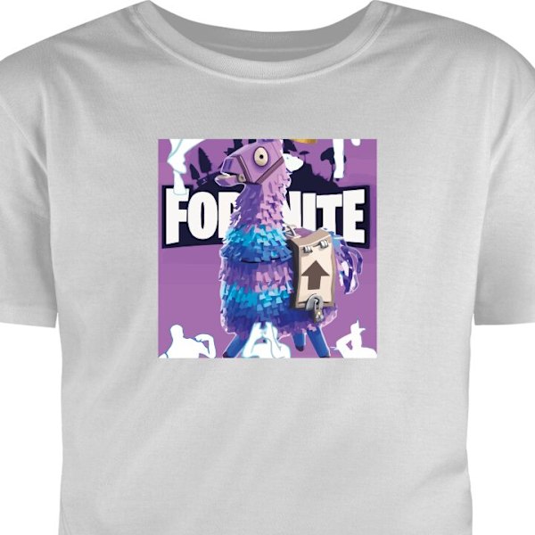 Barn-T-skjorte | Komfortabel T-skjorte for Barn Fortnite grå 2-3 År