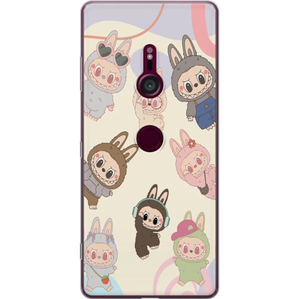 Sony Xperia XZ3 Läpinäkyvä kuori Labubu Pop Mart Kokoelma Motiivi Figuuri Kokoelma Suunnittelu Suosittu Taidelelu Pop Mart Luova Graafinen