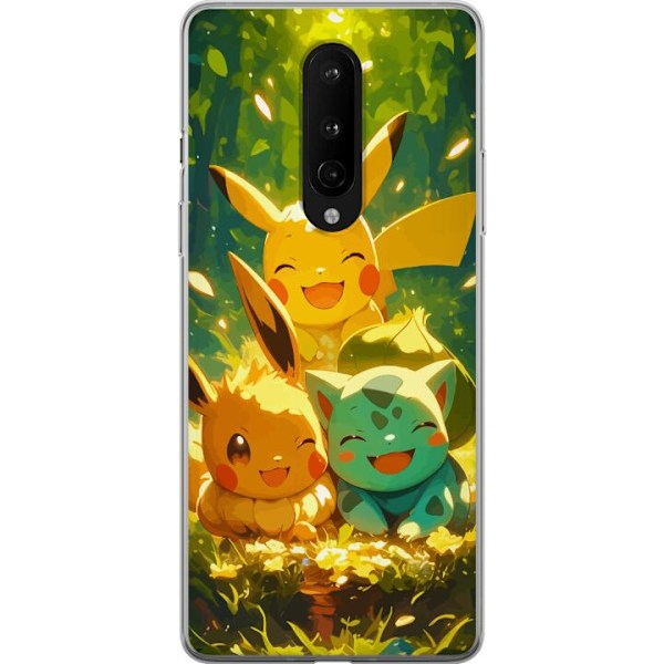 OnePlus 8 Genomskinligt Skal Pixelmonster spelstil – färgstark design för retroälskande gamers