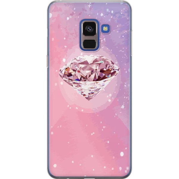 Samsung Galaxy A8 (2018) Gennemsigtig cover Glitter Diamant
