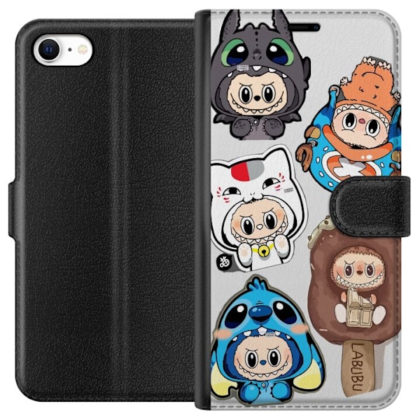 Apple iPhone 6s Lommeboketui Labubu figure samling - Pop Mart