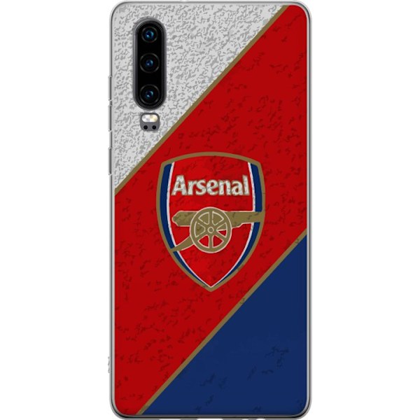 Huawei P30 Läpinäkyvä kuori Arsenal