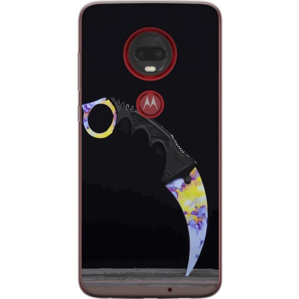 Motorola Moto G7 Plus Gennemsigtig cover Karambit / Butterfly