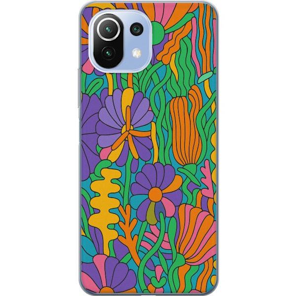 Xiaomi 11 Lite 5G NE Genomskinligt Skal Color Pop