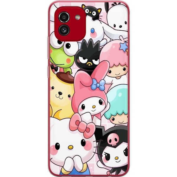 Samsung Galaxy A03 Genomskinligt Skal Kawaii Sanrio Crew