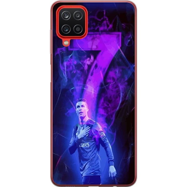 Samsung Galaxy A12 Gjennomsiktig deksel Ronaldo 7 - Fotballleg
